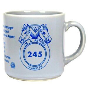 Teamsters Local 245 Blue Retiree Coffee Mug Vintage Springfield MO Union Cup